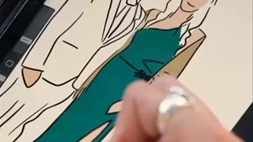 Regalo de ilustraciones en la boda 
