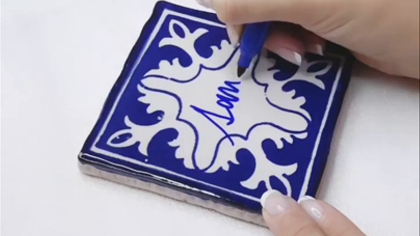 Azulejos con caligrafía