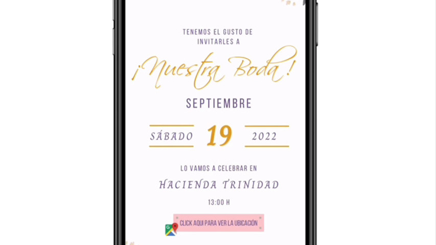 Invitación Digital Swipe up