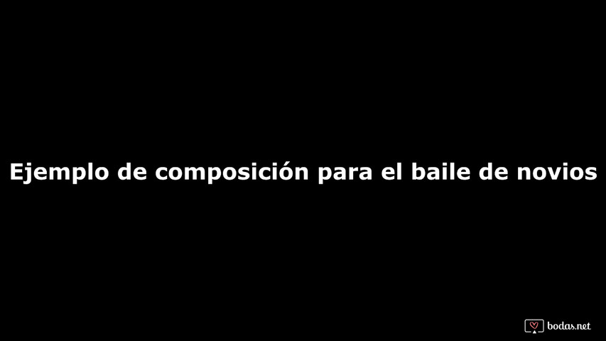 mezcla sonido Baile de novios