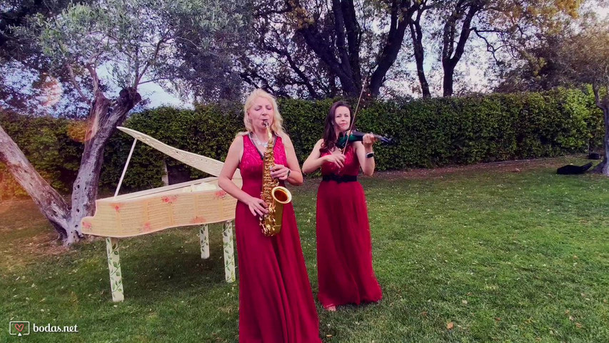 Saxofon y violin 