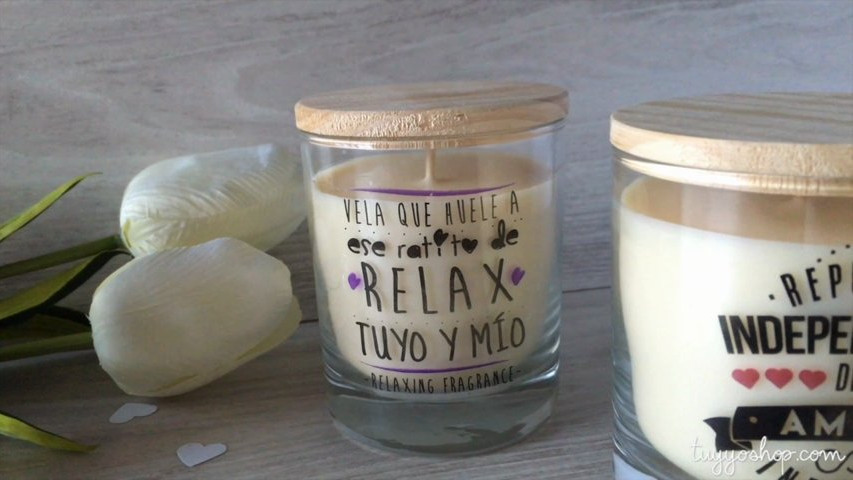 Velas con mensaje