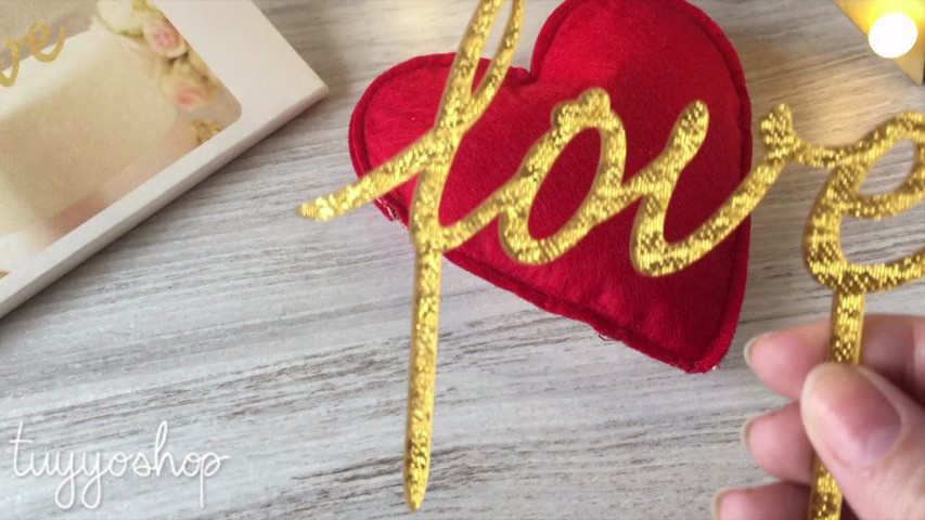 Topper Love Dorado