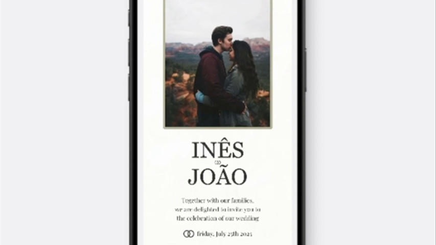Invitación digital en el móvil