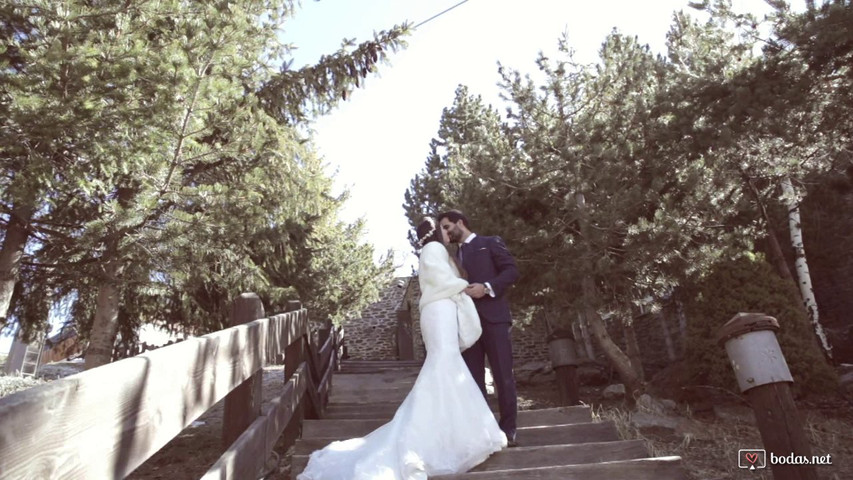 Postboda en la nieve