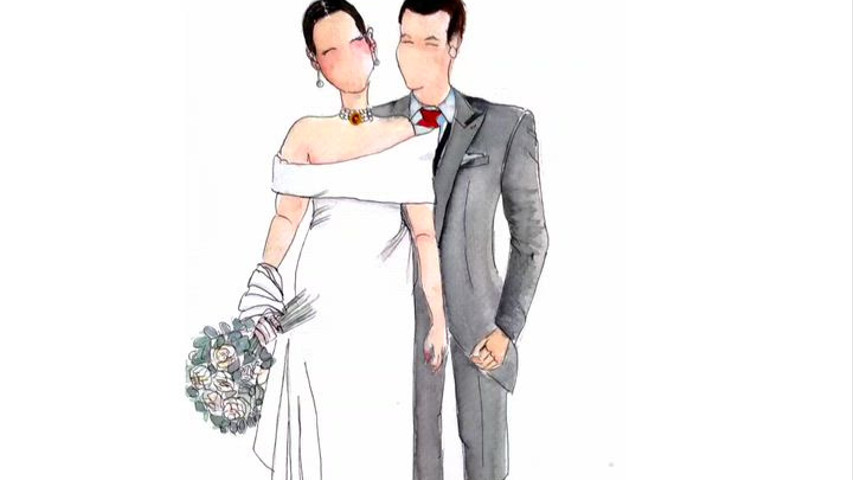 Ilustraciones invitados bodas 