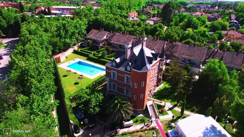 Palacio de Silvela a vista de dron 