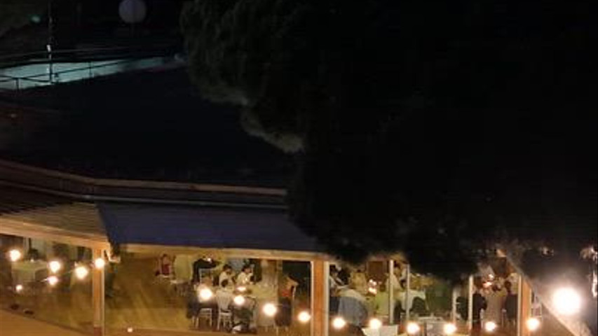 Jardín de noche