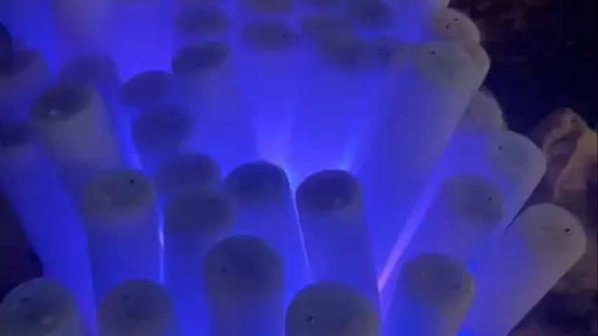 Mesa glitter + led.
