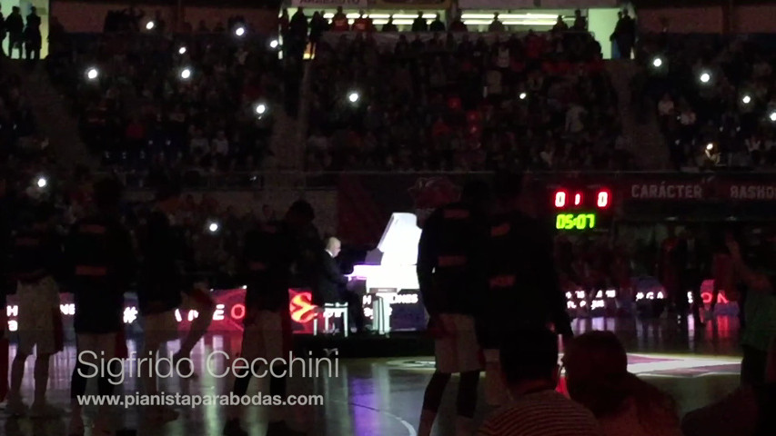 Concierto en estadio de baloncesto