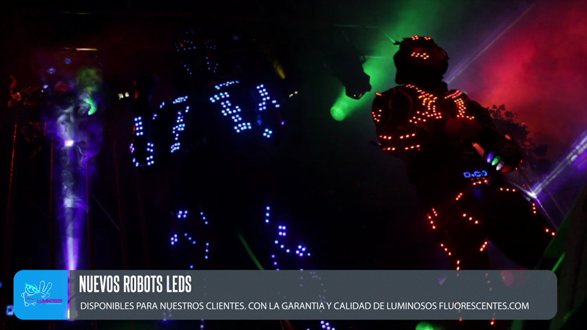 Show robots led con productos luminosos