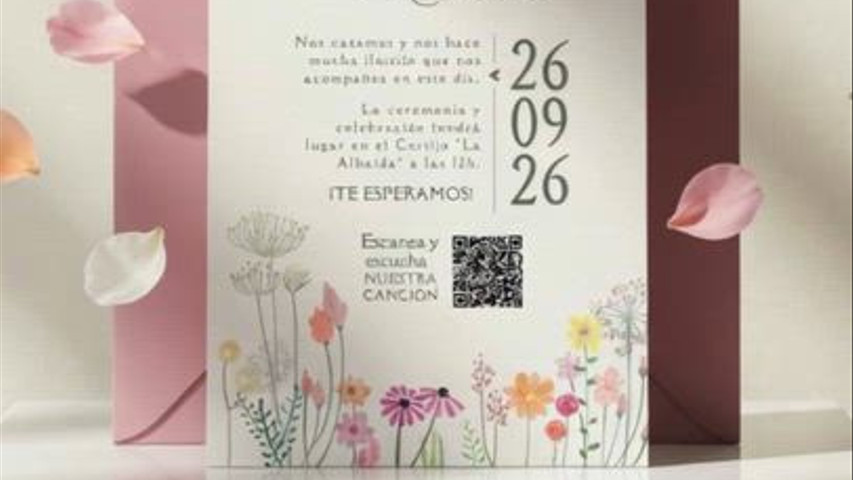 Invitacíón con mensaje en audio