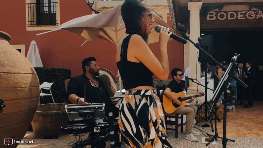 Trío acústico con batería 
