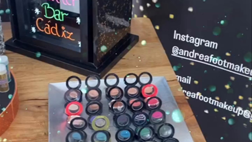 ¿Cómo de bonita quieres tu mesa glitter bar?
