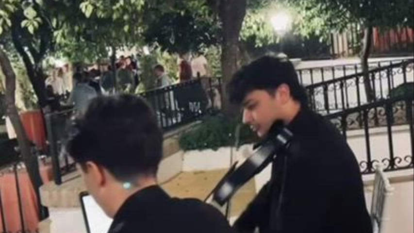Cóctel con nuestro duo 