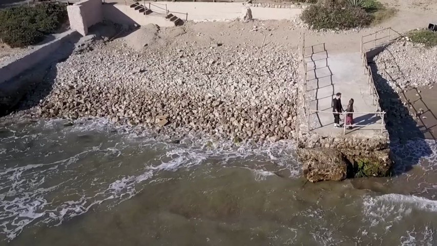 Invitación de boda con drone