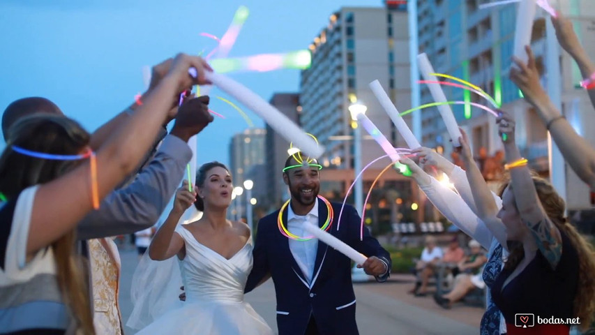 Luces led - vídeo de boda