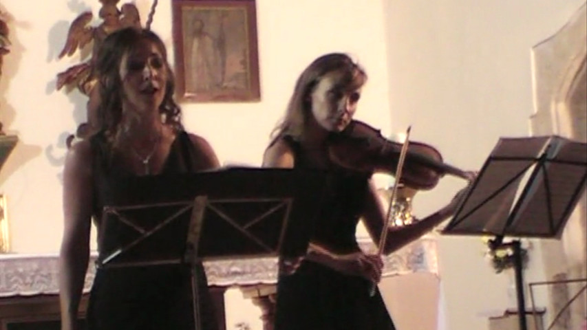 Ave María de Franz Schubert con violín, soprano y piano