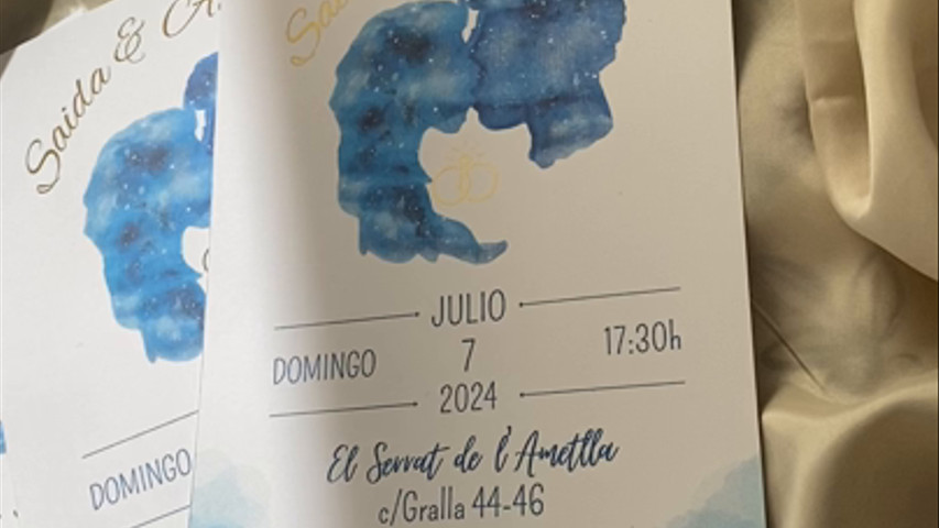 Invitaciones con foil