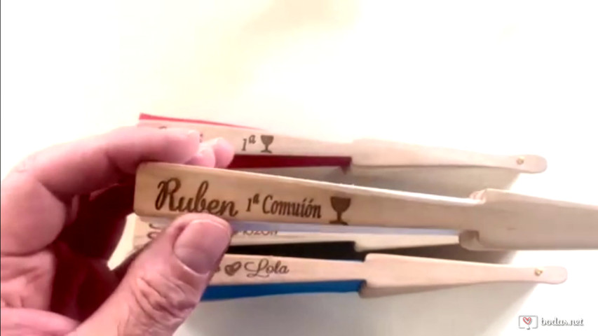 Abanicos madera Personalizados