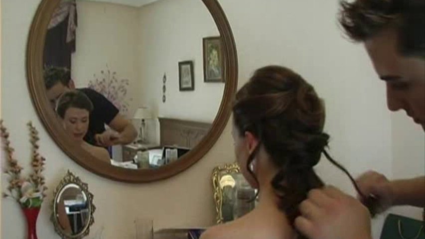 Momentos antes de la boda