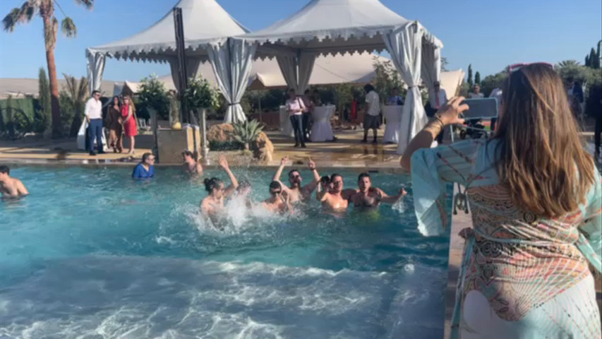 ¡La piscina es la guinda de la celebración!