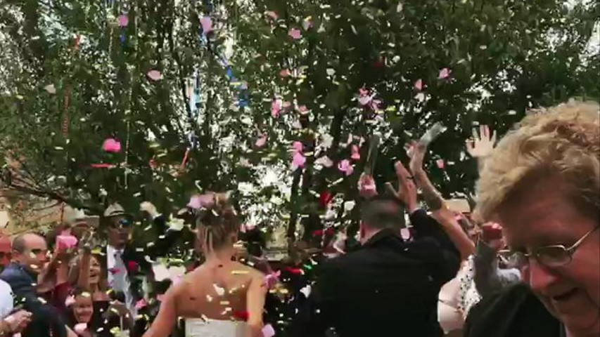 Salida de la ceremonia