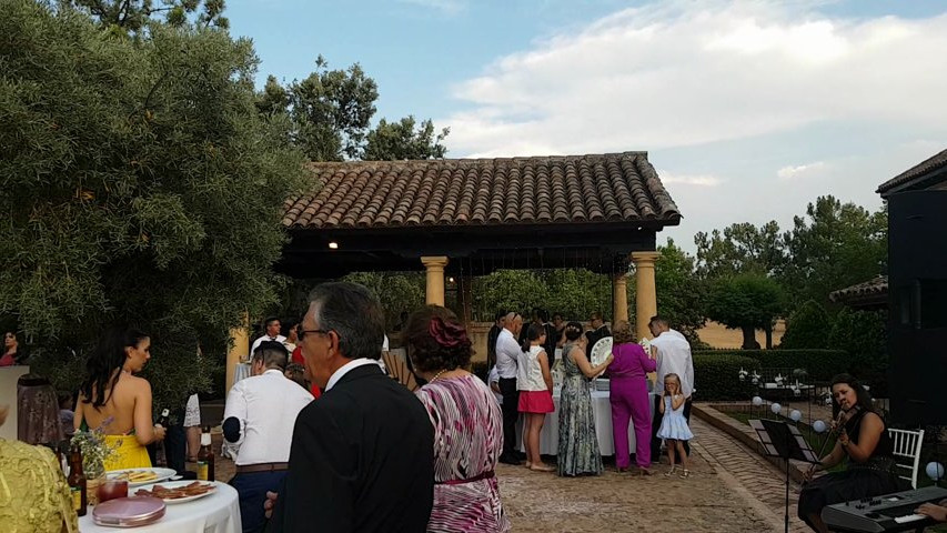 Violin & Piano + Dj durante Cóctel de Bienvenida, en Finca La Peralosilla (Ciudad Real)