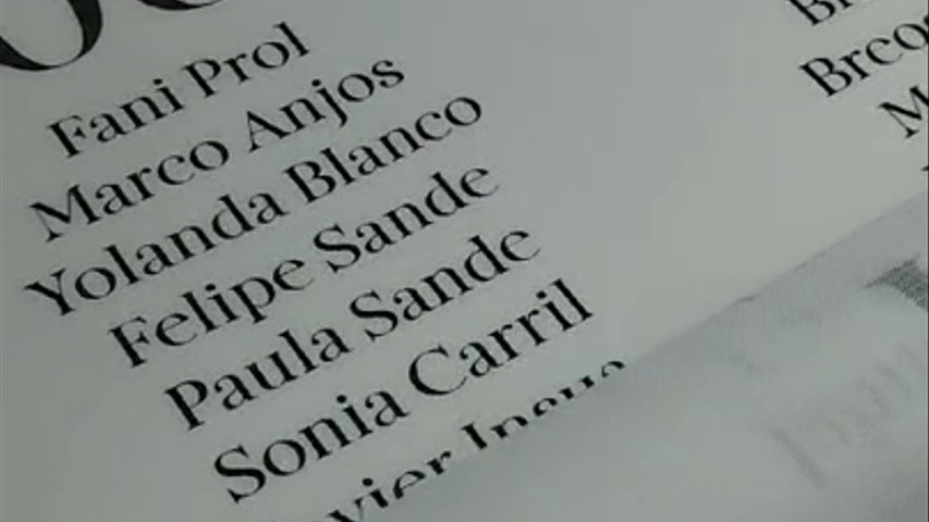 Seating plan en tela