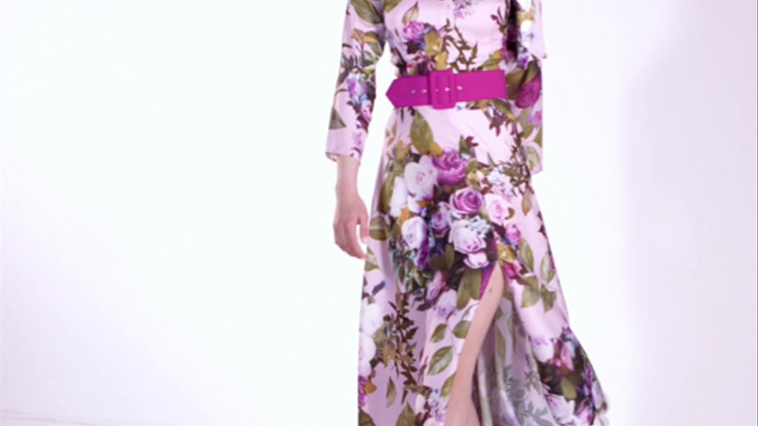 Vestido evasé con flores - Verano 2020