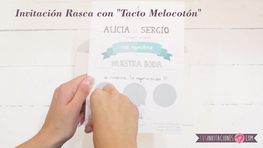 ¡Invitaciones para rascar!