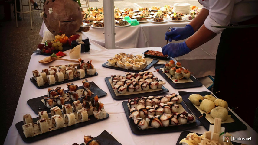 Mesas de sushi espectaculares para bodas