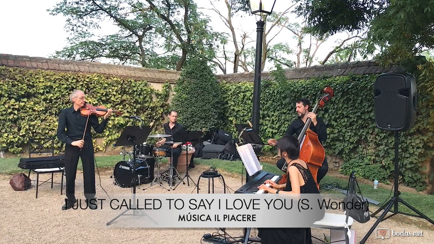 I just called to say I love you (S. Wonder) - Violín, piano, batería y contrabajo