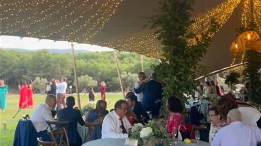Boda con el 360 aéreo