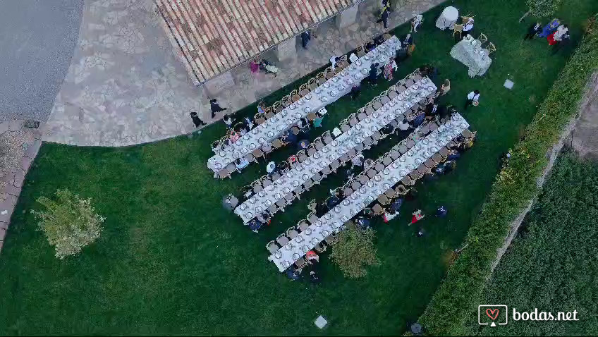 Cena jardín