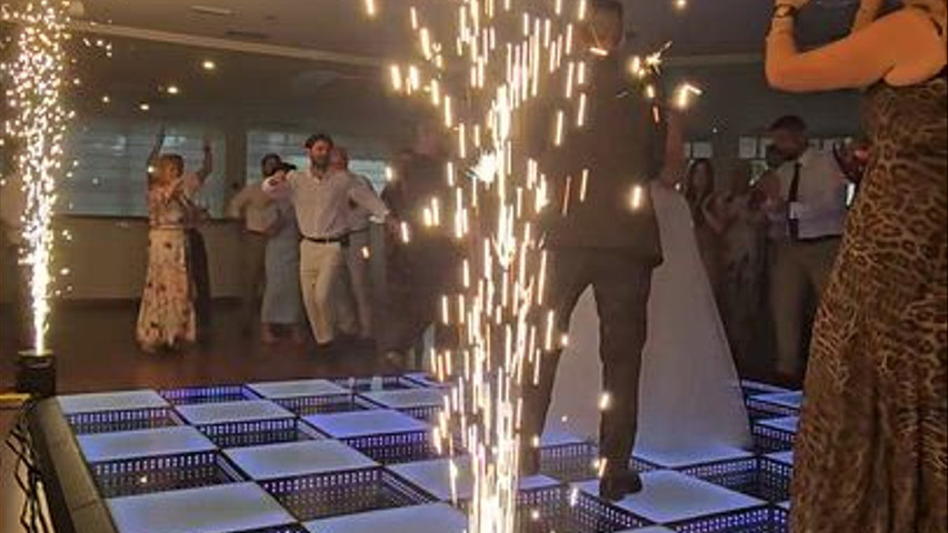 Baile de Novios Pista de Baile Led Y Efectos 