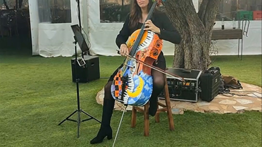 Cello solo con bases en coctel