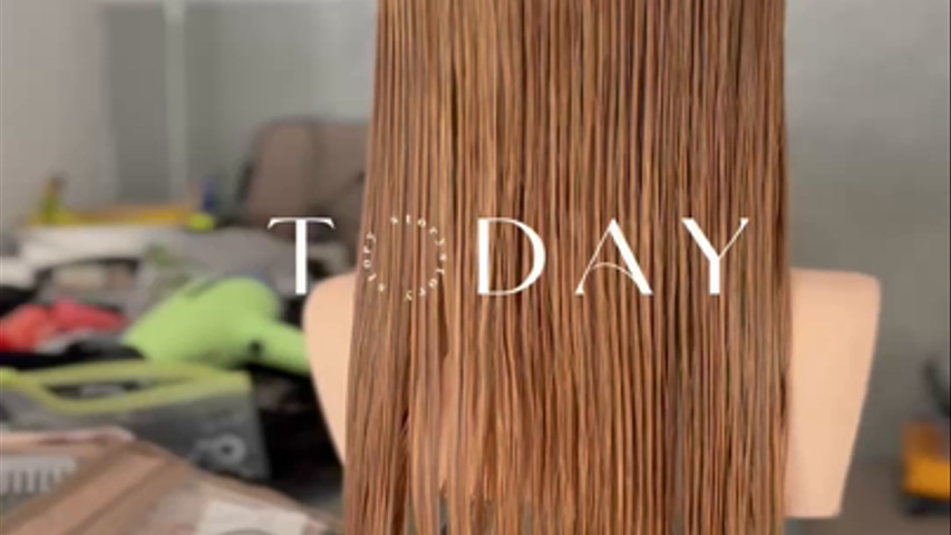 Semi recogido con ondas 