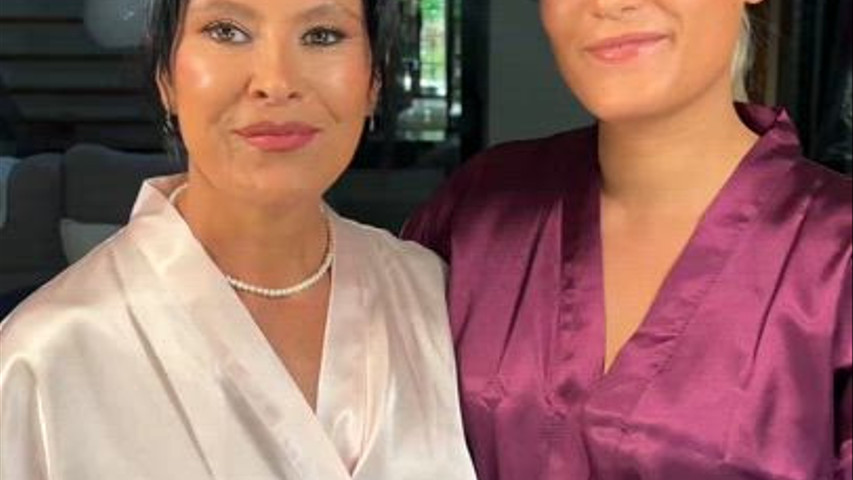 Novia e invitada 