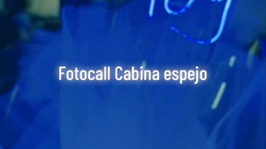 De letra luminosa - Videomatón 360° y Fotomatón