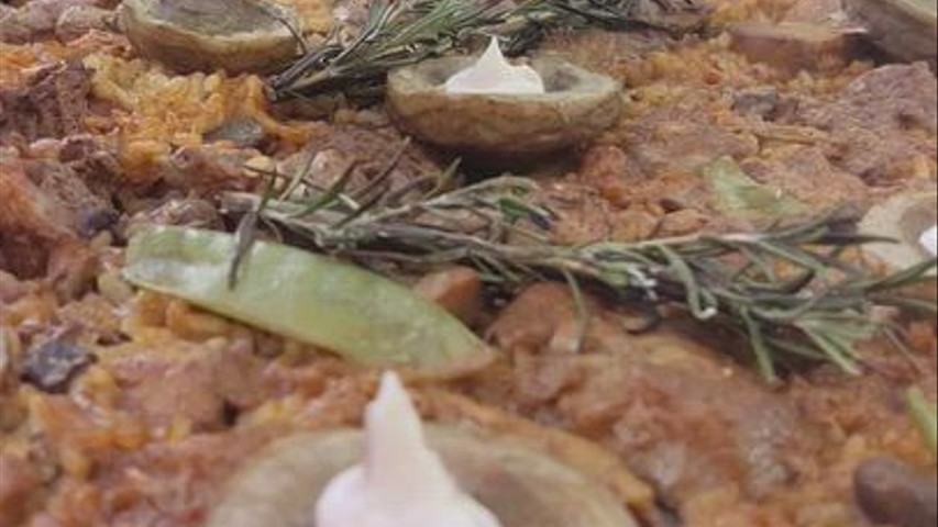 Paella de carne & verduras