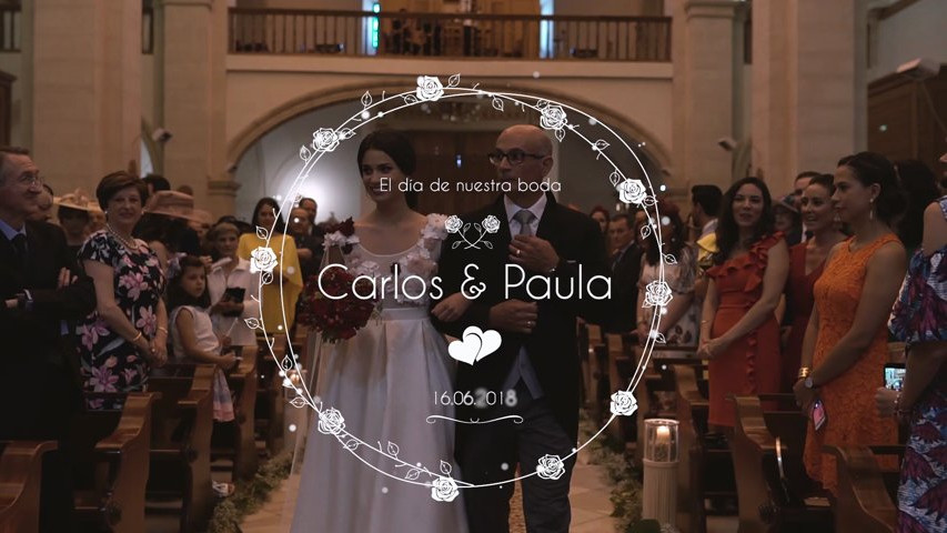 Vídeo de boda corto Carlos y Paula