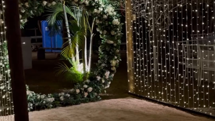 Iluminación de pérgola