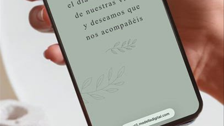 Invitación Digital Interactiva Modelo 8 (verde)