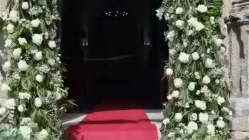 Arco de de flores entrada