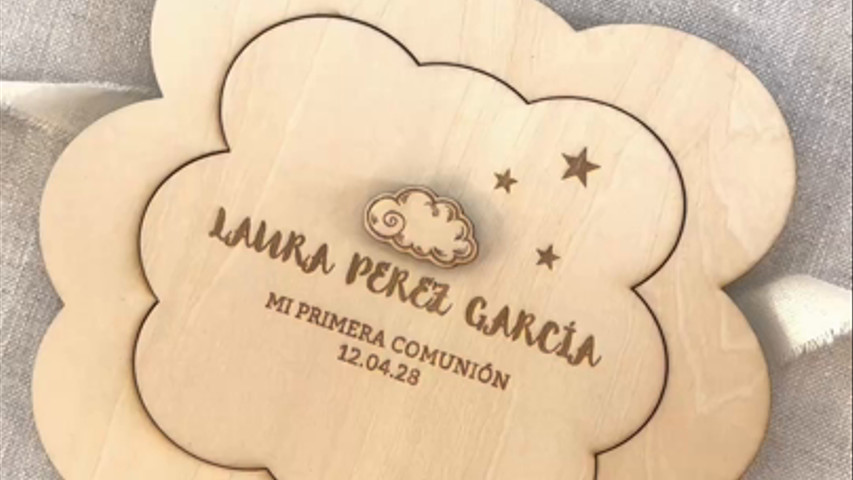 Invitacion caja sorpresa - NUBE