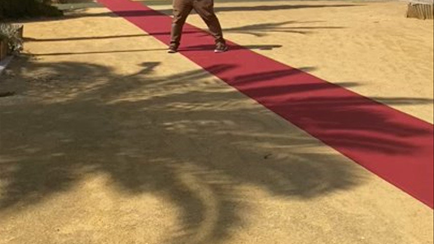 Llegada de los novios a la Hacienda