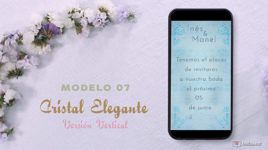 "Cristal elegante" - Versión vertical