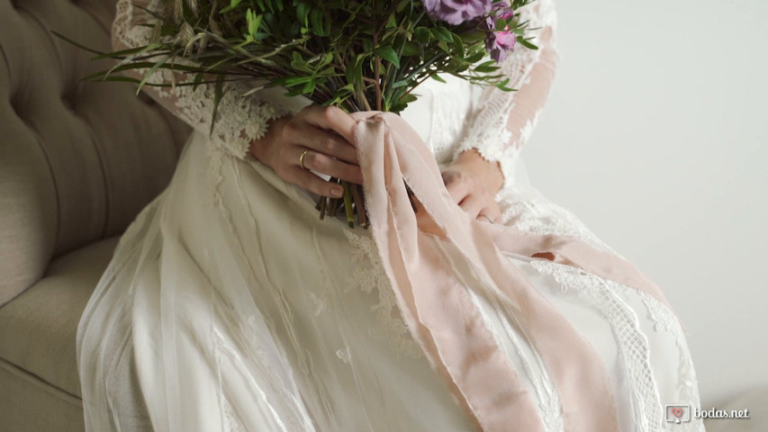 Cintas de seda artesanales para ramos de novia