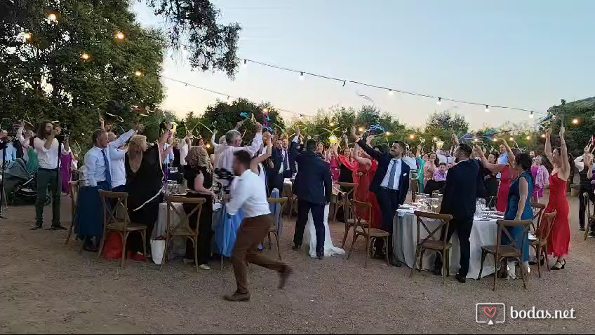 Entrada a la cena. Finca Conde de Artaza 